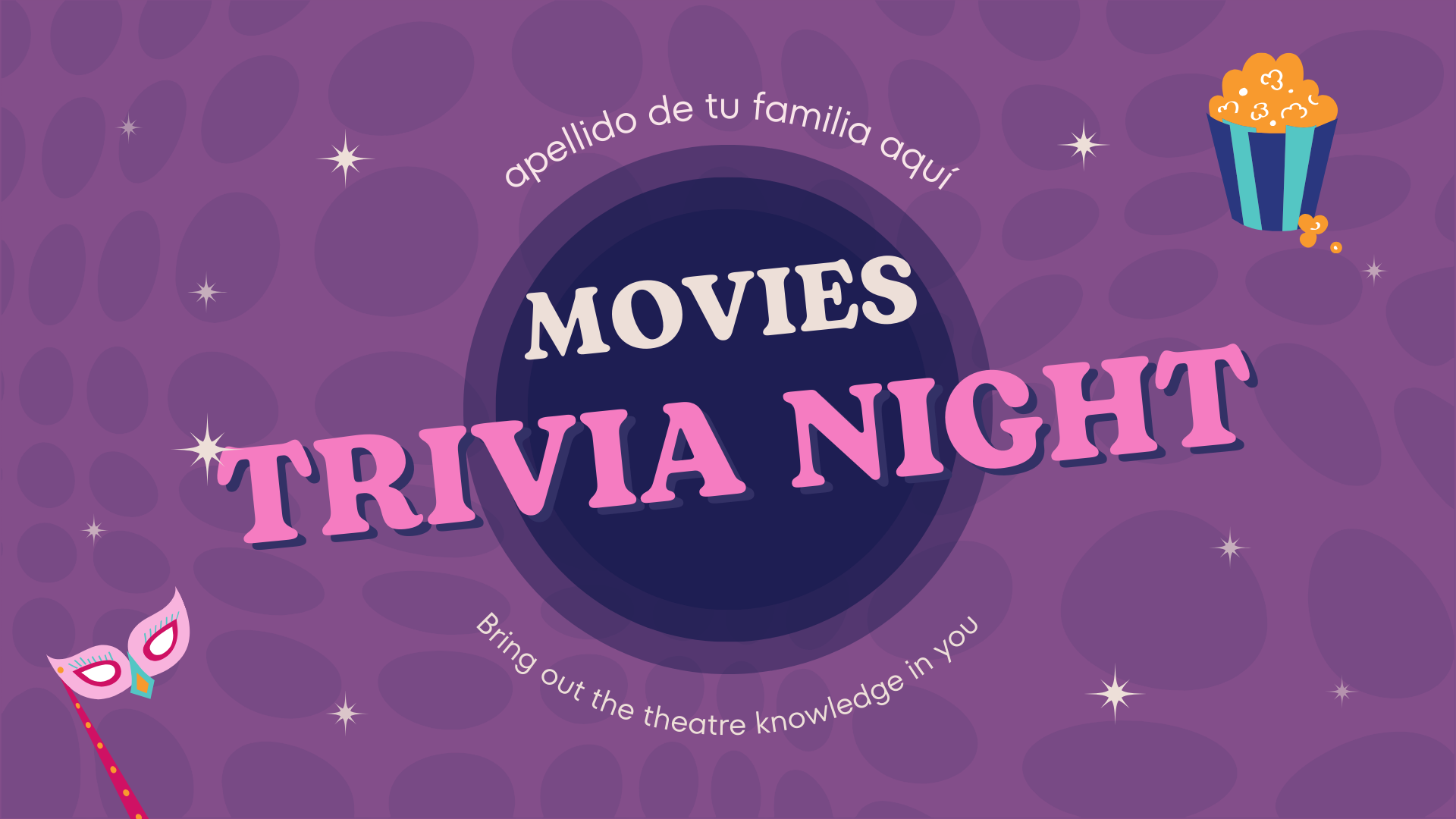 Trivia Familiar de Películas (digital y personalizable)