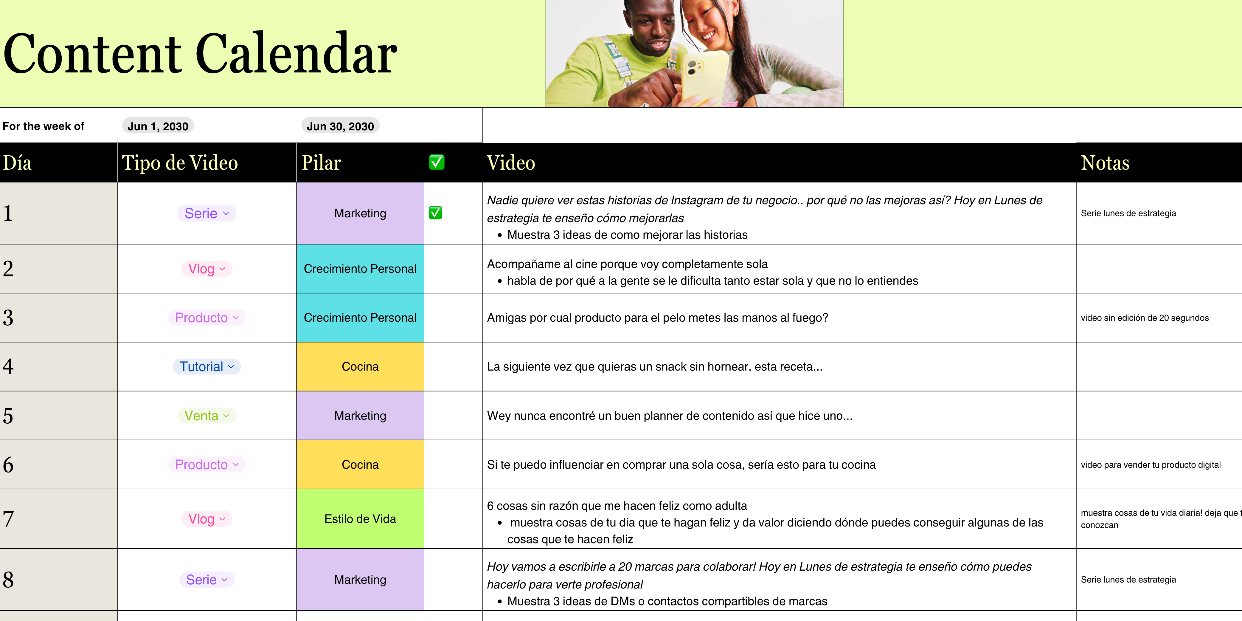 Content Manager por un Mes