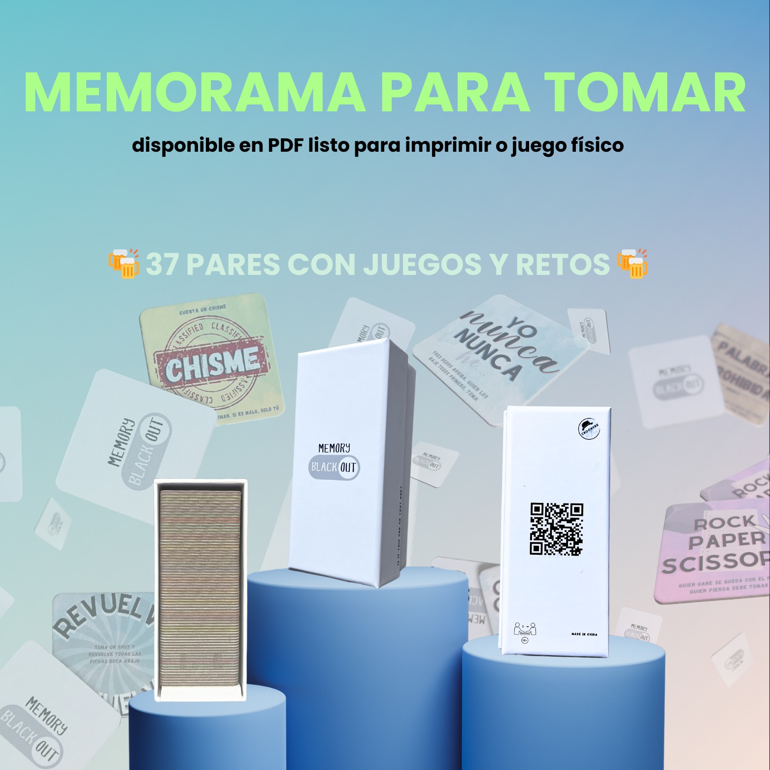 Memorama Drinking Game digital 🍻 (18+)